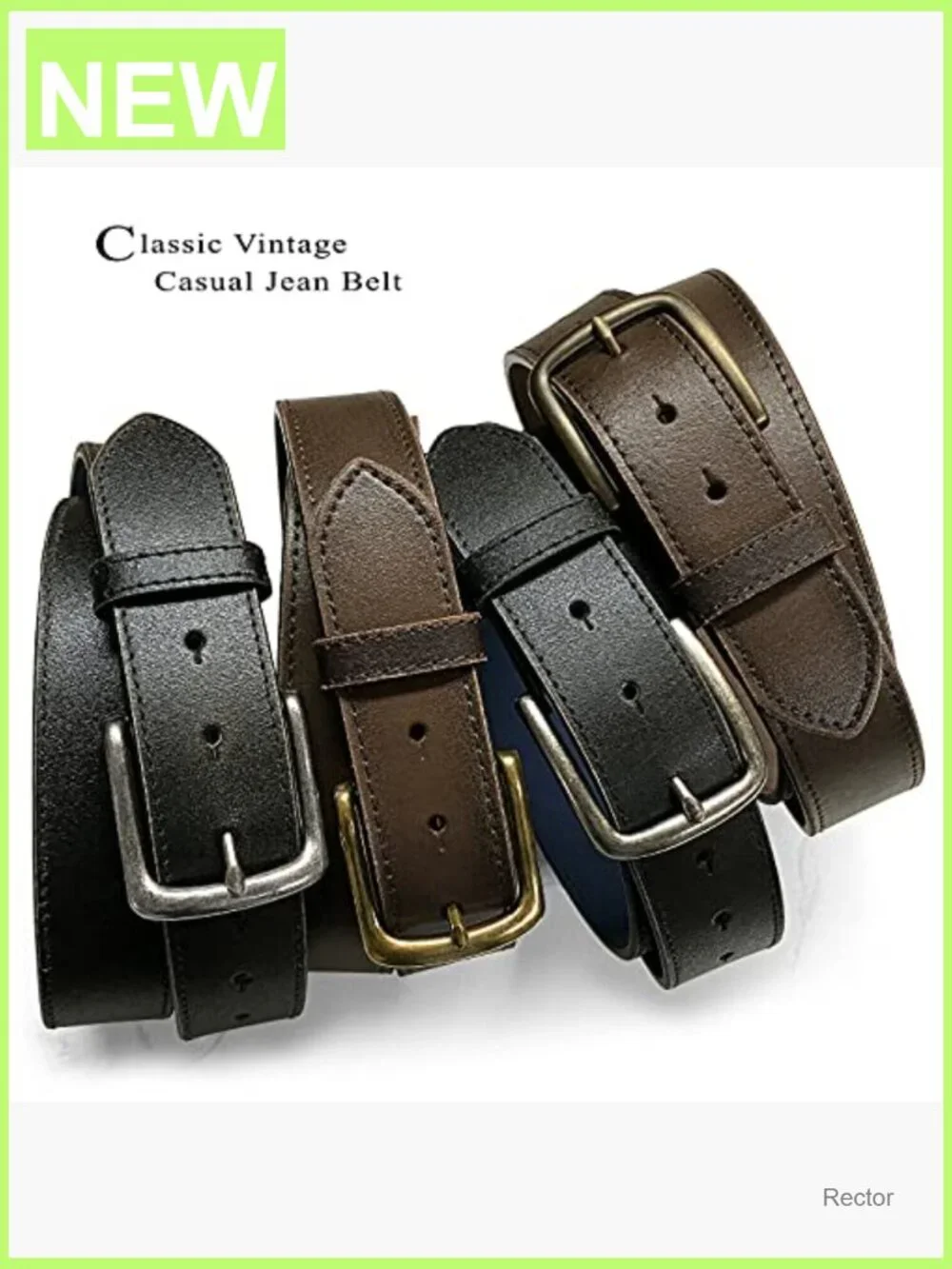 Vintage Casual Jean Replacement Belt Strap 1.5in Wide Multi-Style